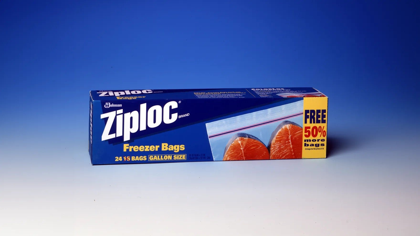 Box of Ziploc® freezer bags