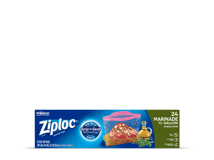 Two Ziploc specialty bag boxes
