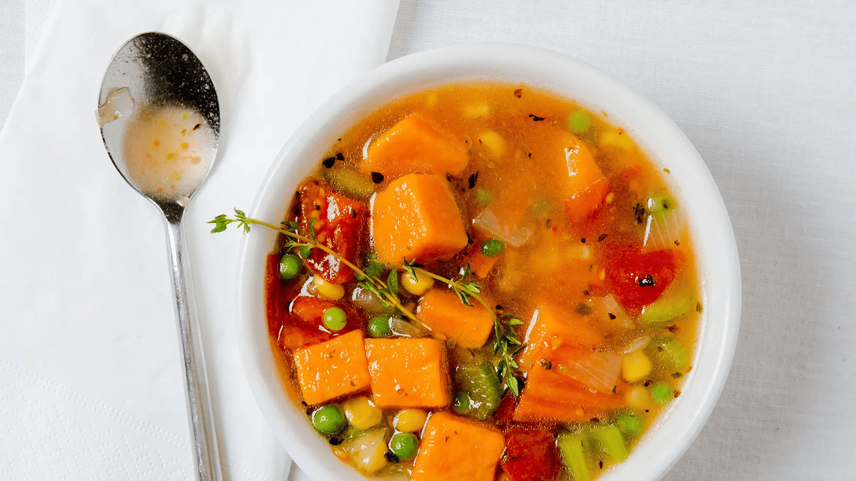 Sweet potato vegetable soup